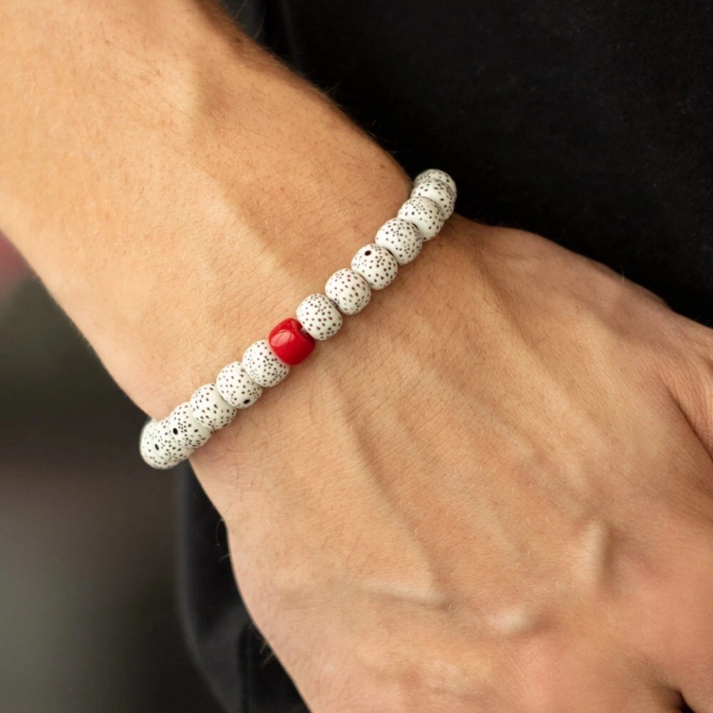 Zen Second Rule Red Bracelet Urban Paparazzi New